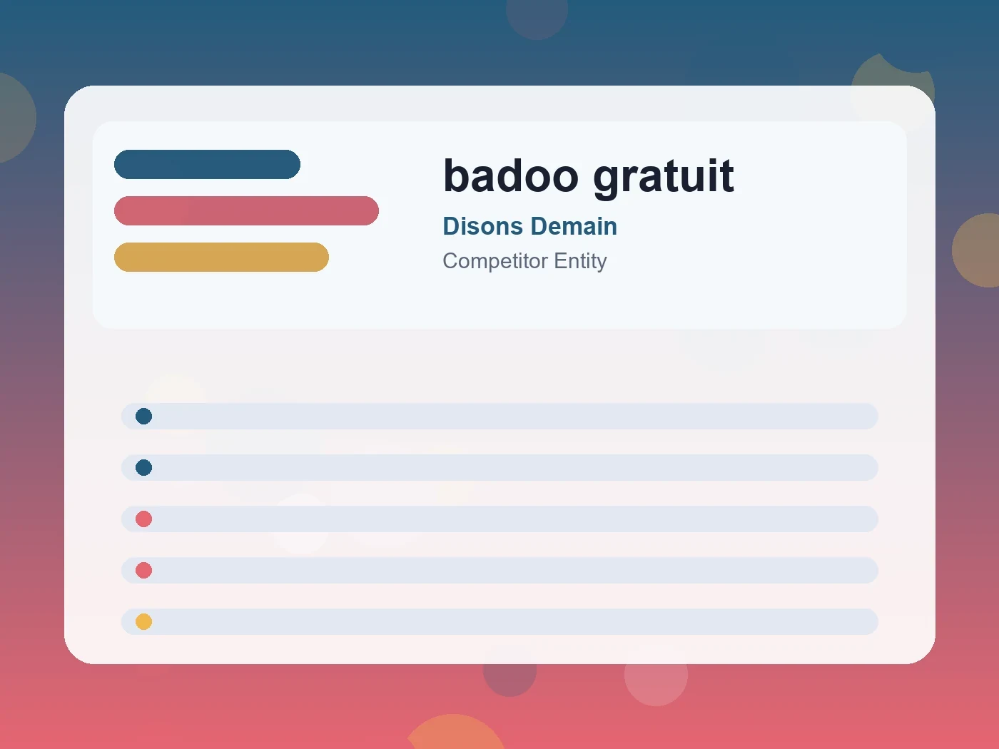 Disons Demain badoo gratuit guide visual
