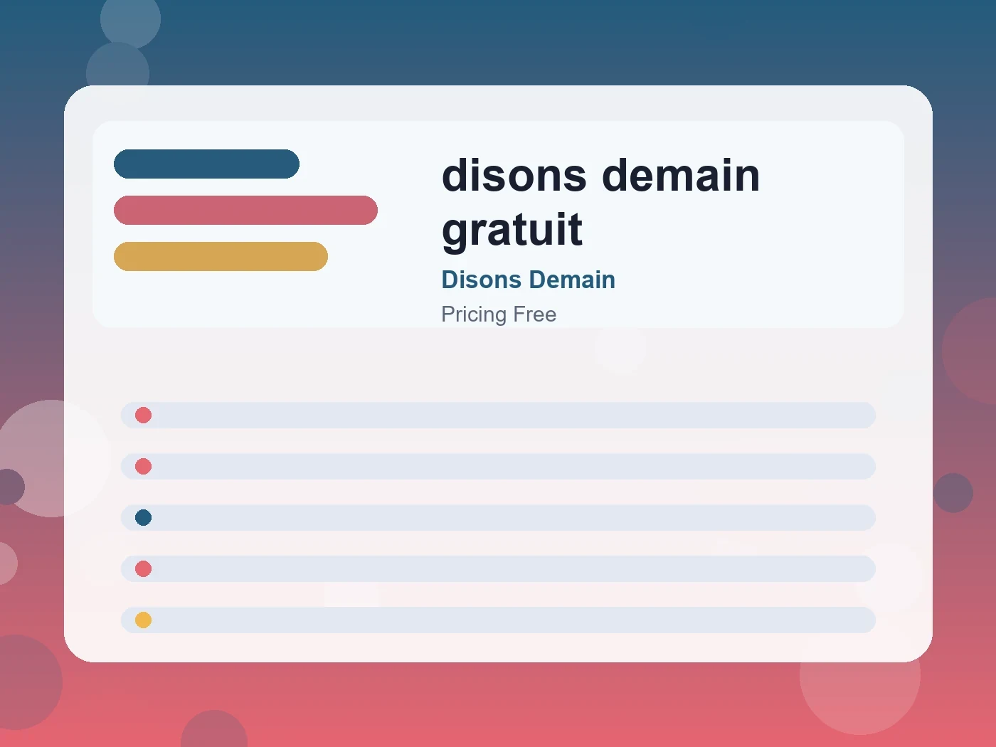 Disons Demain disons demain gratuit guide visual