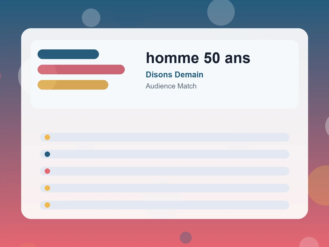 Disons Demain homme 50 ans guide visual