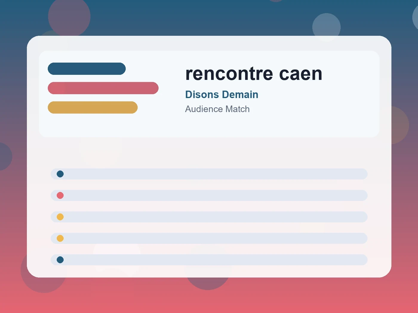 Disons Demain rencontre caen guide visual