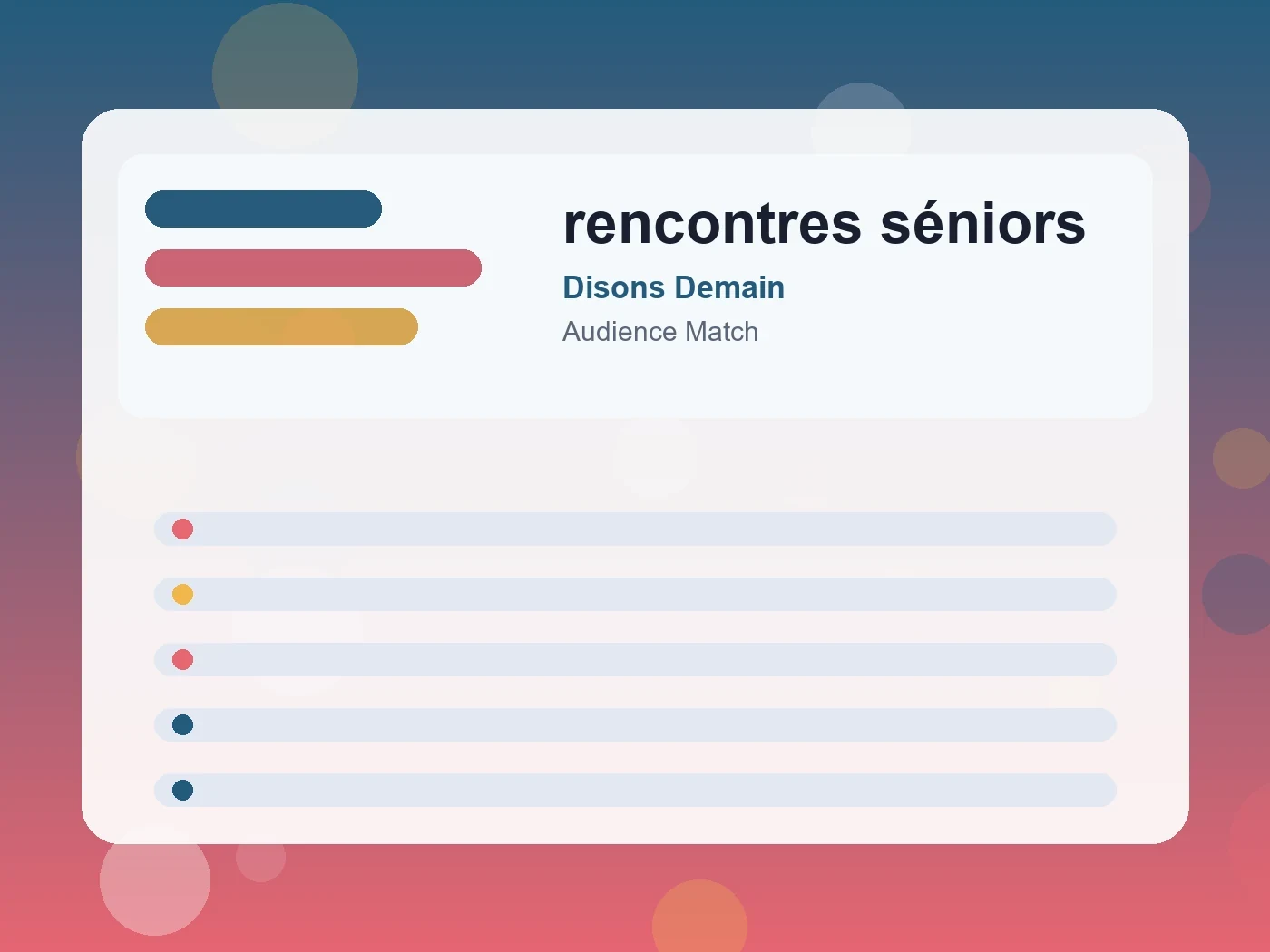 Disons Demain rencontres séniors guide visual