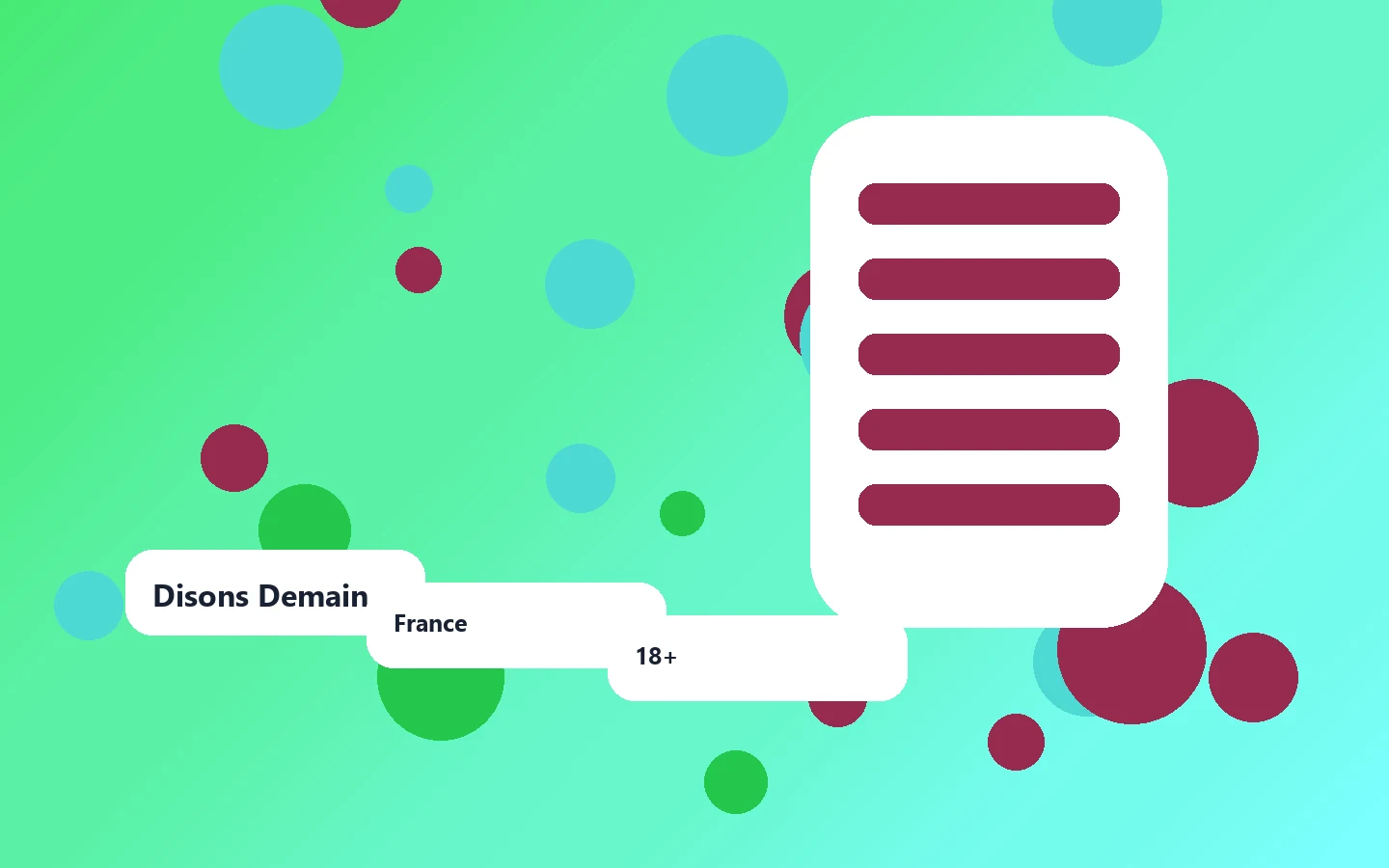 Disons Demain user guide
